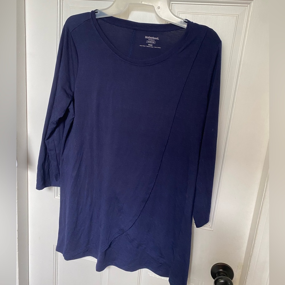 Motherhood Maternity layered tulip nursing shirt